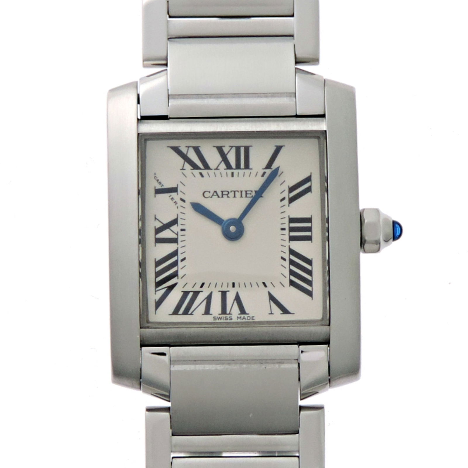 Wristwatch Cartier: Wristwatch Cartier Cartier wristwatch for women, stainless steel case and band, white dial, 20mm case diameter, wrist size 14.5cm, used in very good condition. Item Specifics: Brand: Cartier Type: Wri