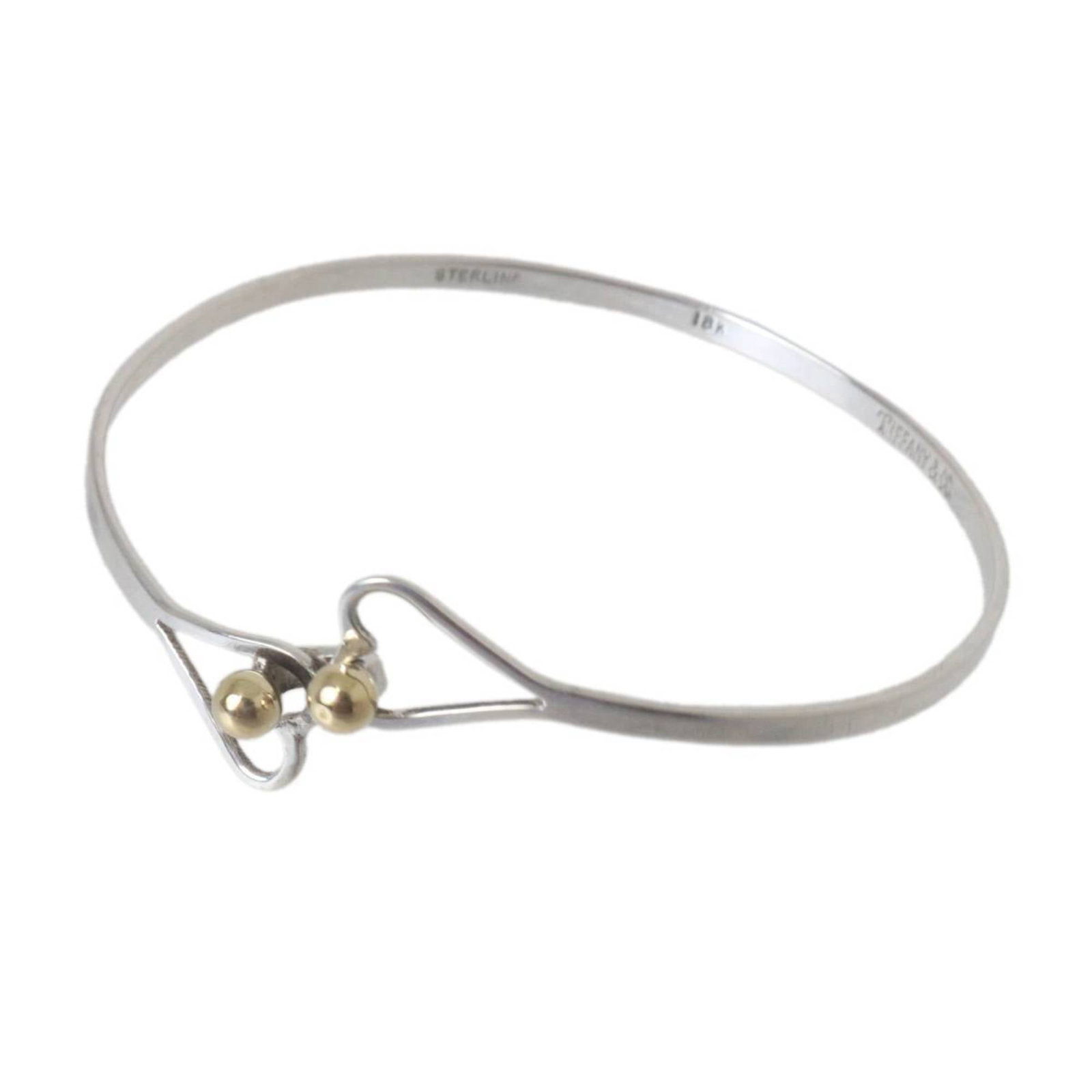Tiffany Bangle 18K Gold and Sterling Silver (1 of 8)