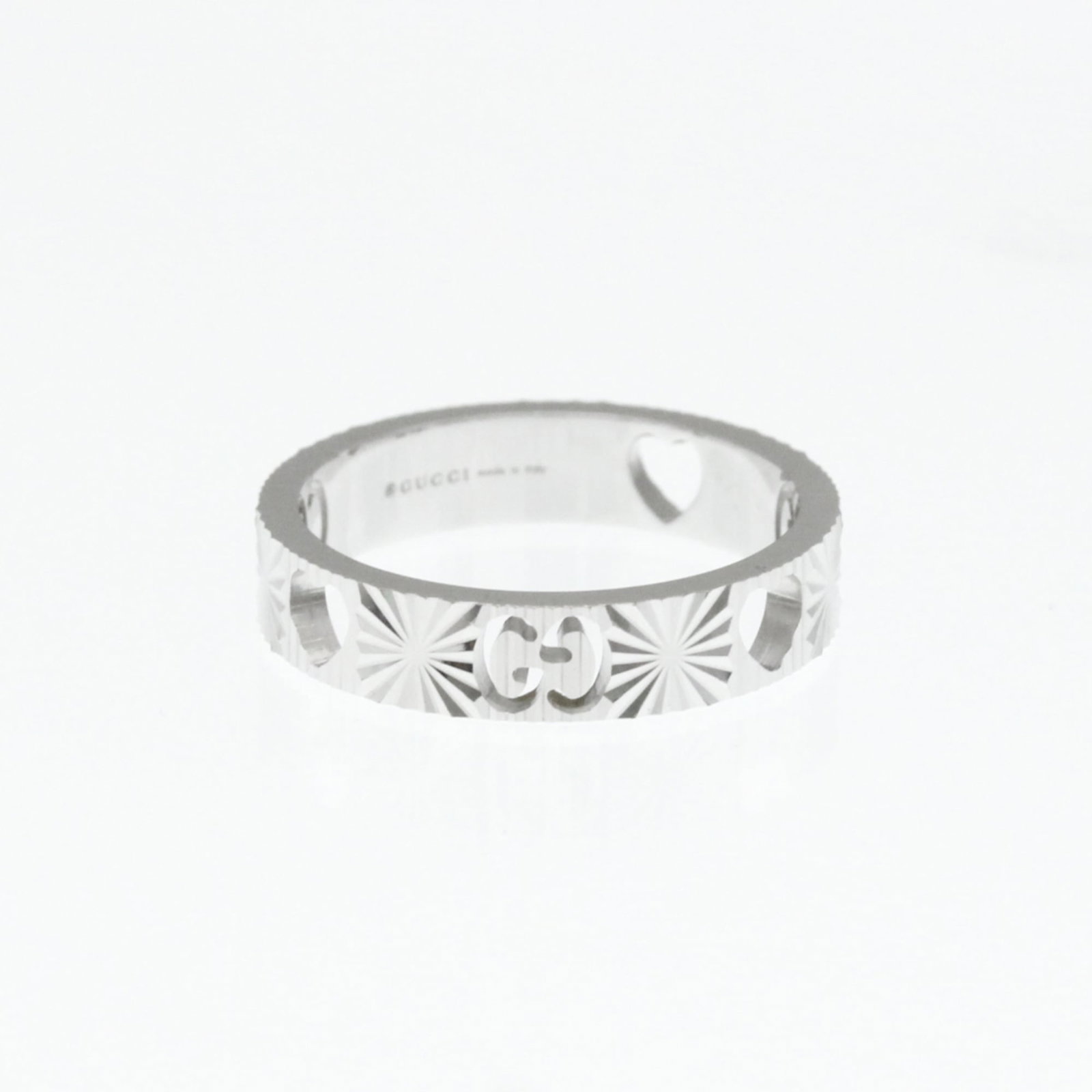 White Gold (18K) Gucci Band Ring (1 of 9)