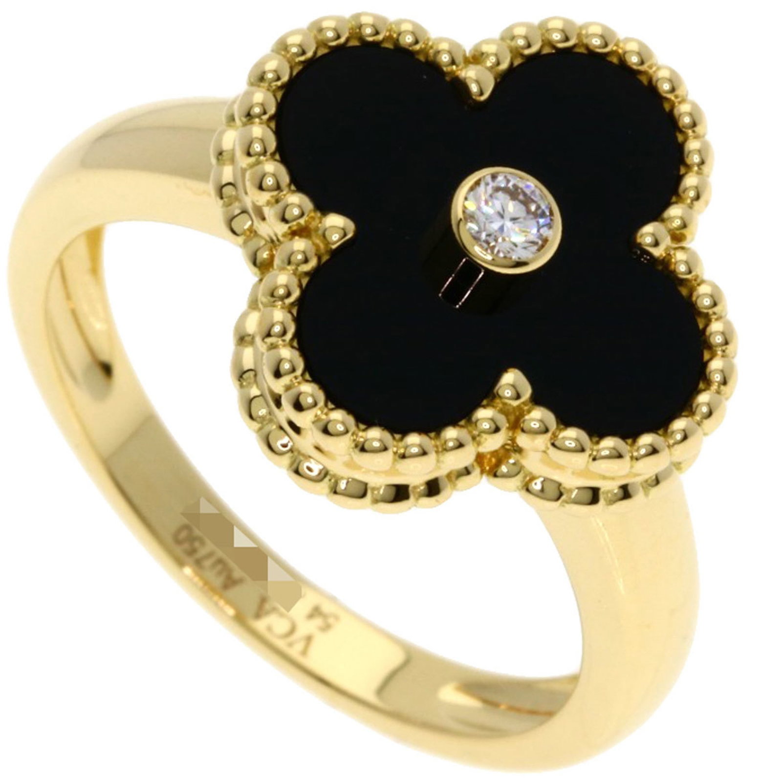 Van Cleef & Arpels Yellow Gold Band Ring (18K) (1 of 6)