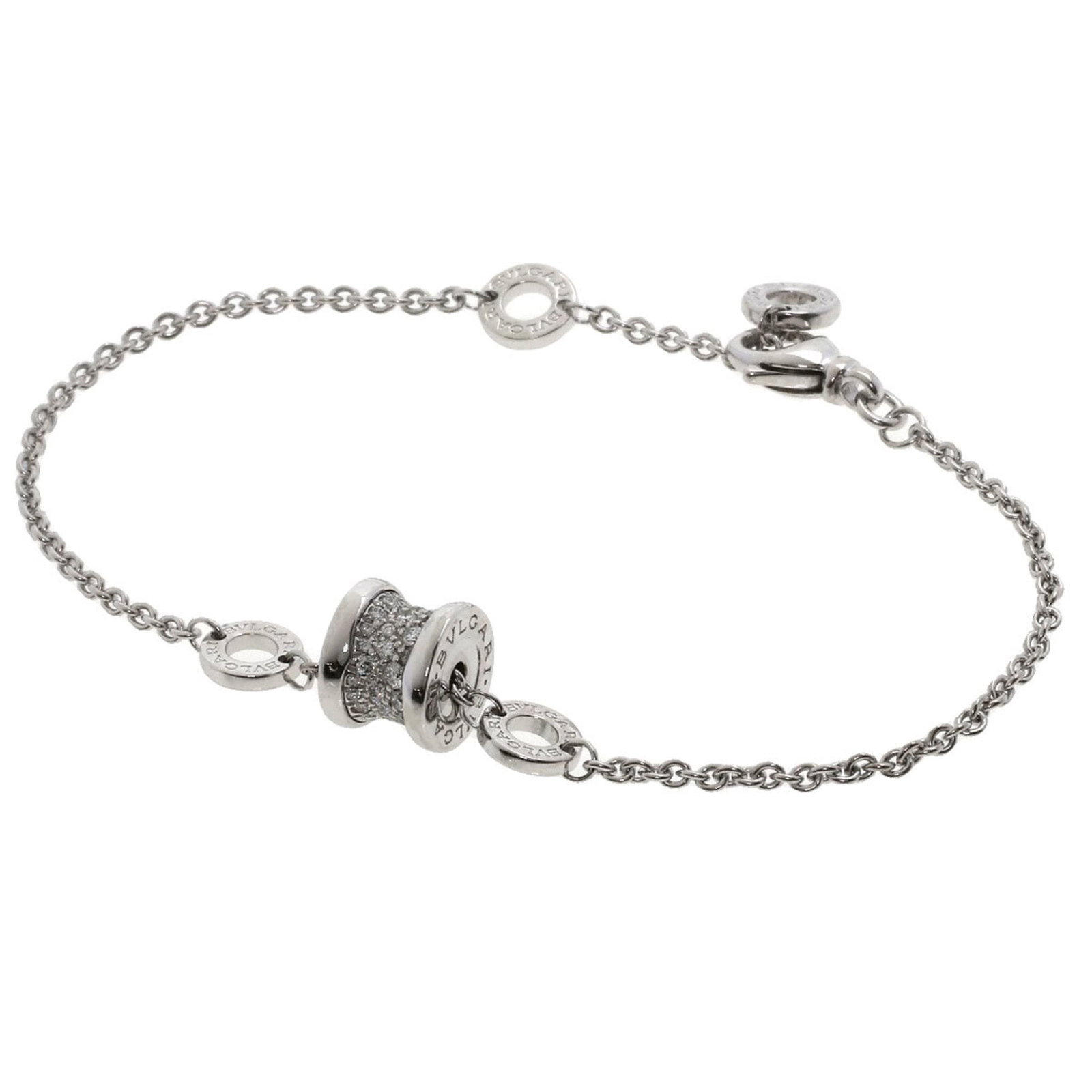 Bvlgari 18K White Gold Charm Bracelet (1 of 7)
