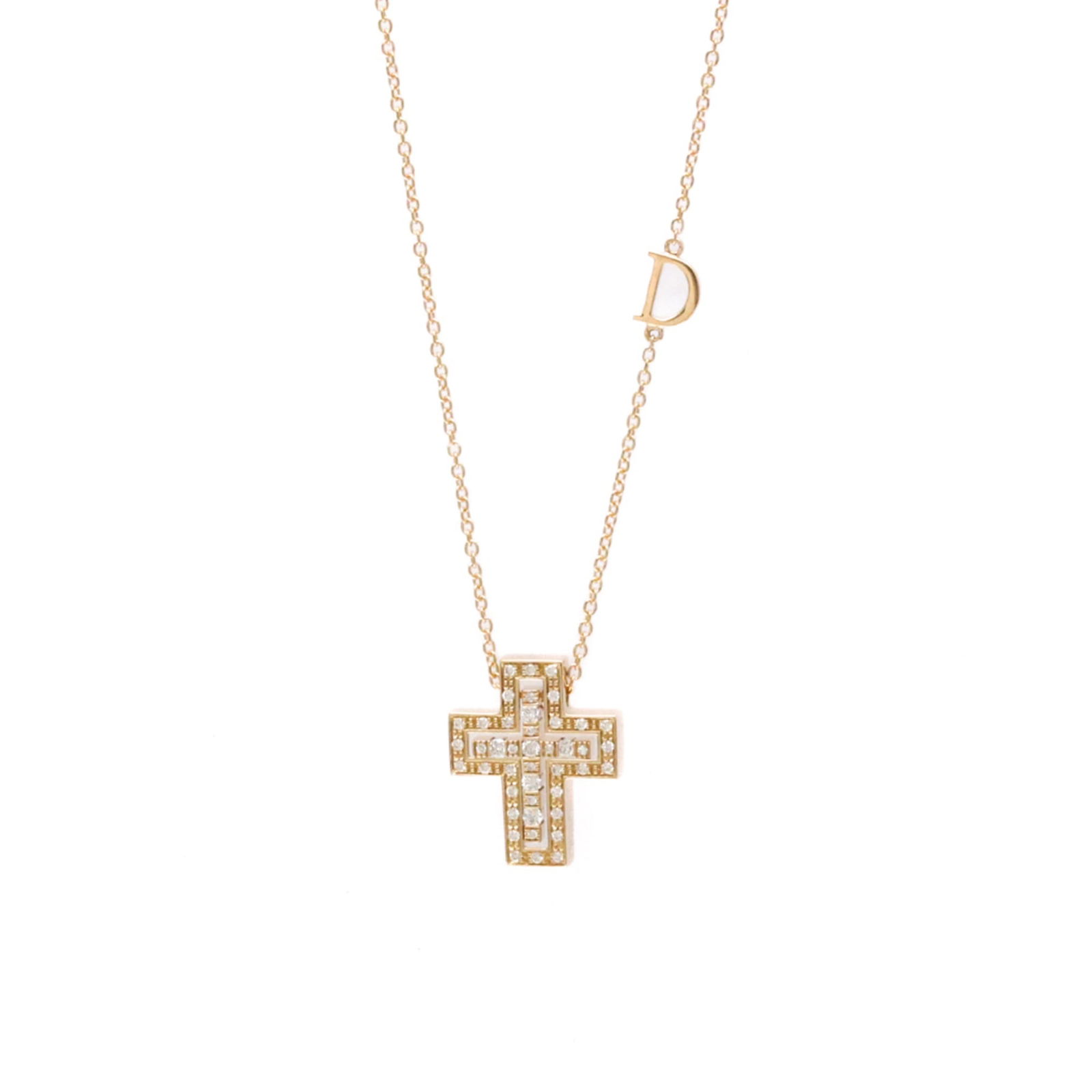 Women Fashion Pendant Necklace (Pink Gold) - Damiani Belle Epoque Necklace XXS Pink Gold (18K) (1 of 19)