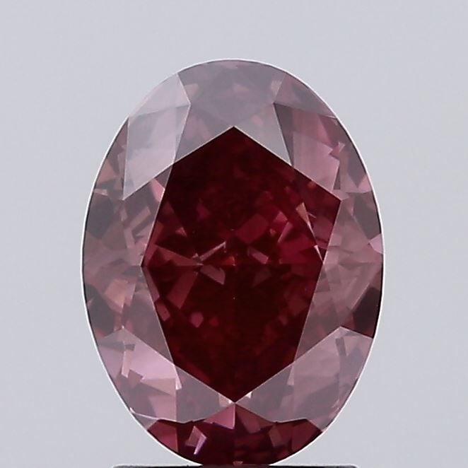 IGI Loose Lab Diamond 2.09ct Fancy Deep Pink VS1 Oval (1 of 1)