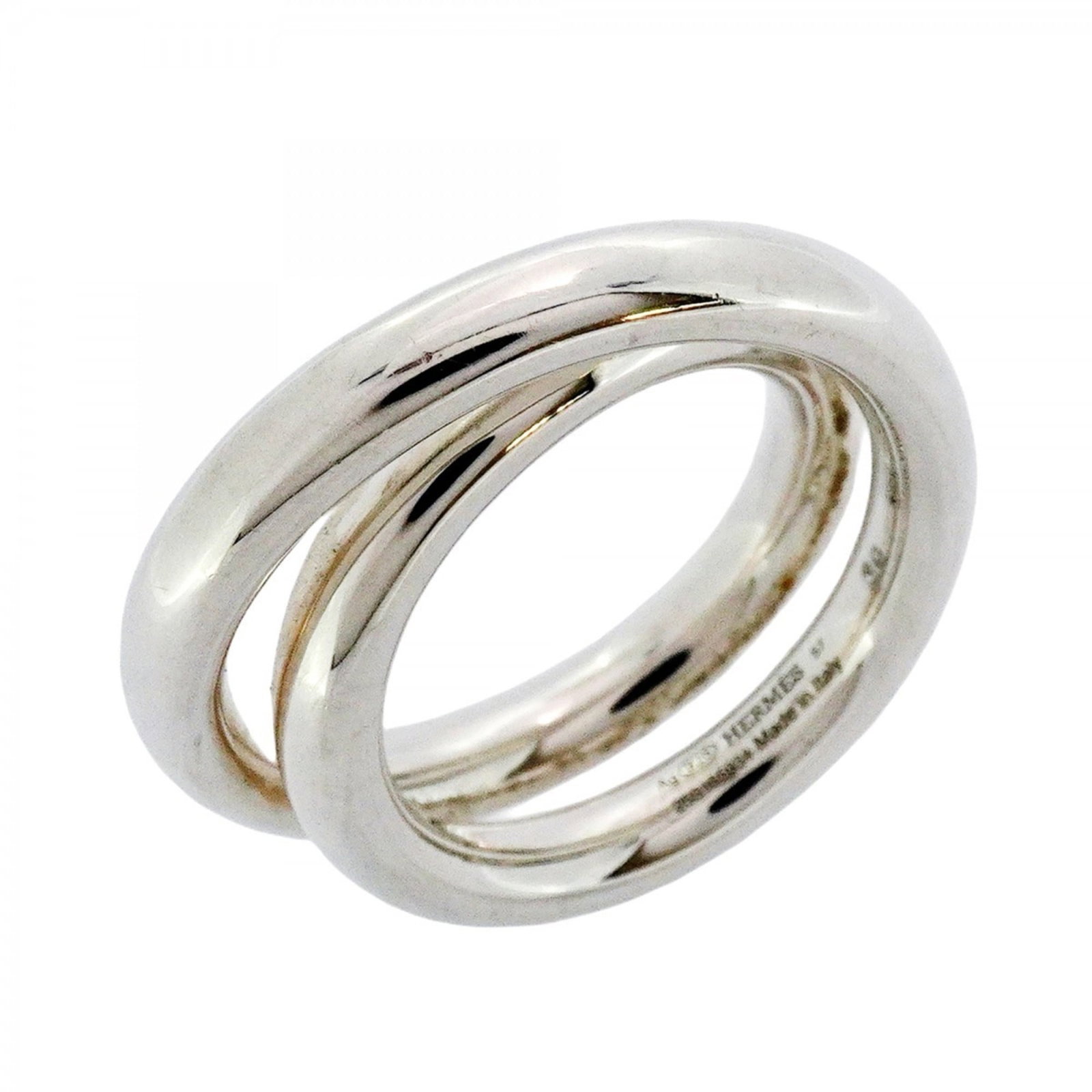 Hermes Silver 925 Band Ring (1 of 6)