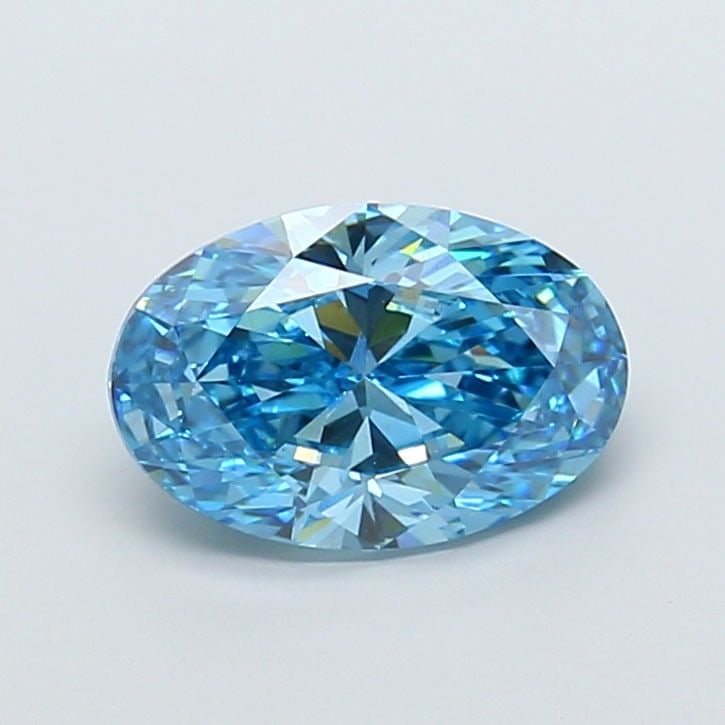 Loose Lab Diamond IGI Oval 3.01ct Fancy Vivid Blue VS1: Loose Lab Diamond IGI Oval 3.01ct Fancy Vivid Blue VS1 Loose lab diamond weighing 3.01ct, certified by IGI with a Fancy Vivid Blue color and VS1 clarity, featuring excellent polish and symmetry. 
