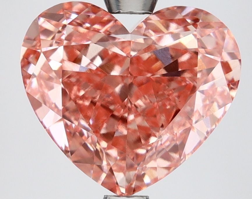 Loose Lab Diamond IGI Heart 4.06ct Fancy Vivid Pink VVS2 (1 of 1)