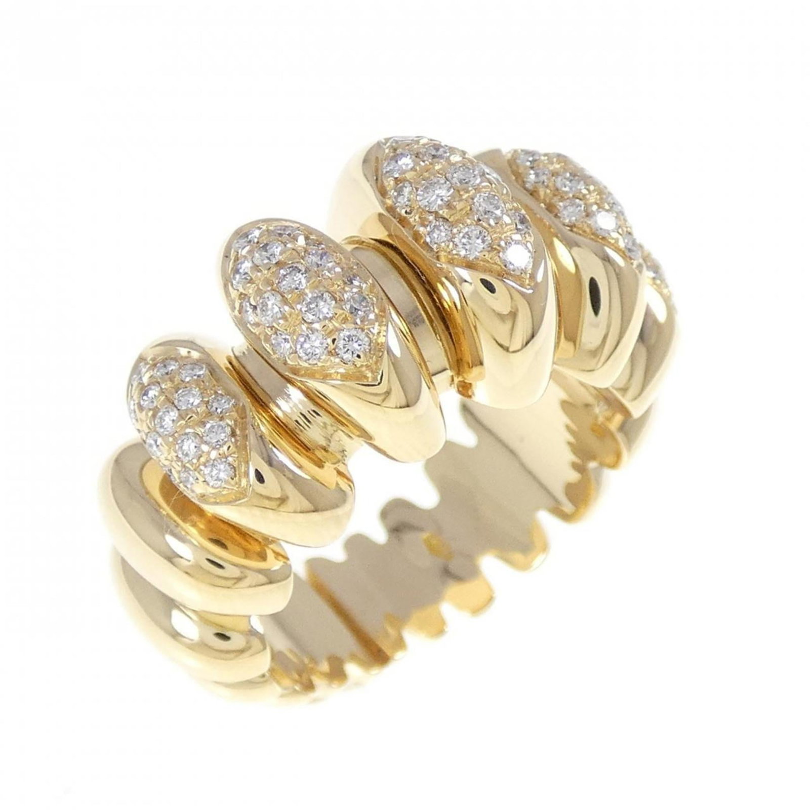 Bvlgari 18K Yellow Gold Band Ring (1 of 5)