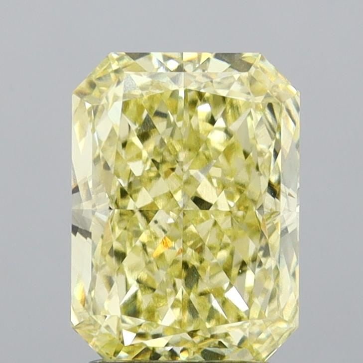 Loose Lab Diamond 3.1ct Fancy Yellow VVS2 - IGI Radiant: Loose Lab Diamond 3.1ct Fancy Yellow VVS2 - IGI Radiant Loose lab-grown diamond weighing 3.1ct with a fancy yellow color and VVS2 clarity, certified by IGI. Both polish and symmetry are excellent,