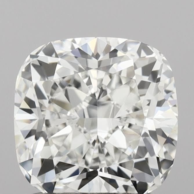 Loose Lab Diamond IGI Cushion Modified 1.52ct F VVS1: Loose Lab Diamond IGI Cushion Modified 1.52ct F VVS1 Vintage Alhambra necklace from Van Cleef & Arpels for women, made of 18K yellow gold with a diamond pendant, adjustable 37-42 cm length; in very