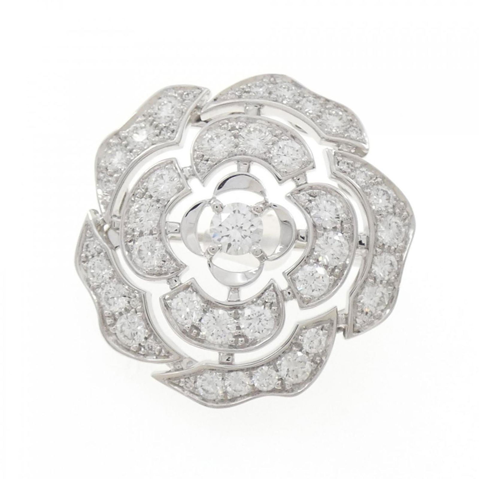 White Gold Chanel Brooch (1 of 3)