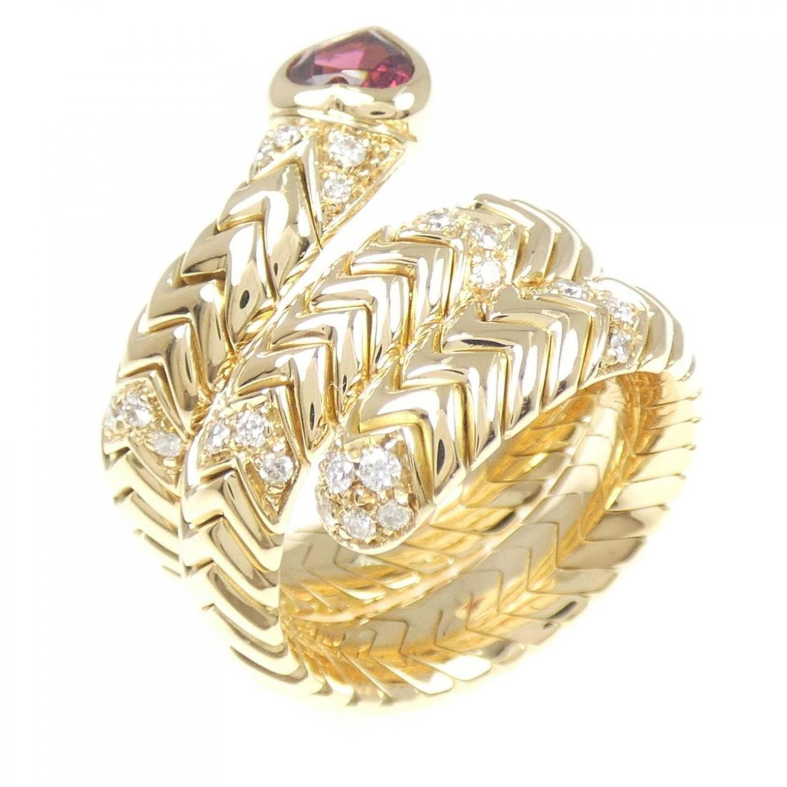 Bvlgari 18K Yellow Gold Band Ring (1 of 6)