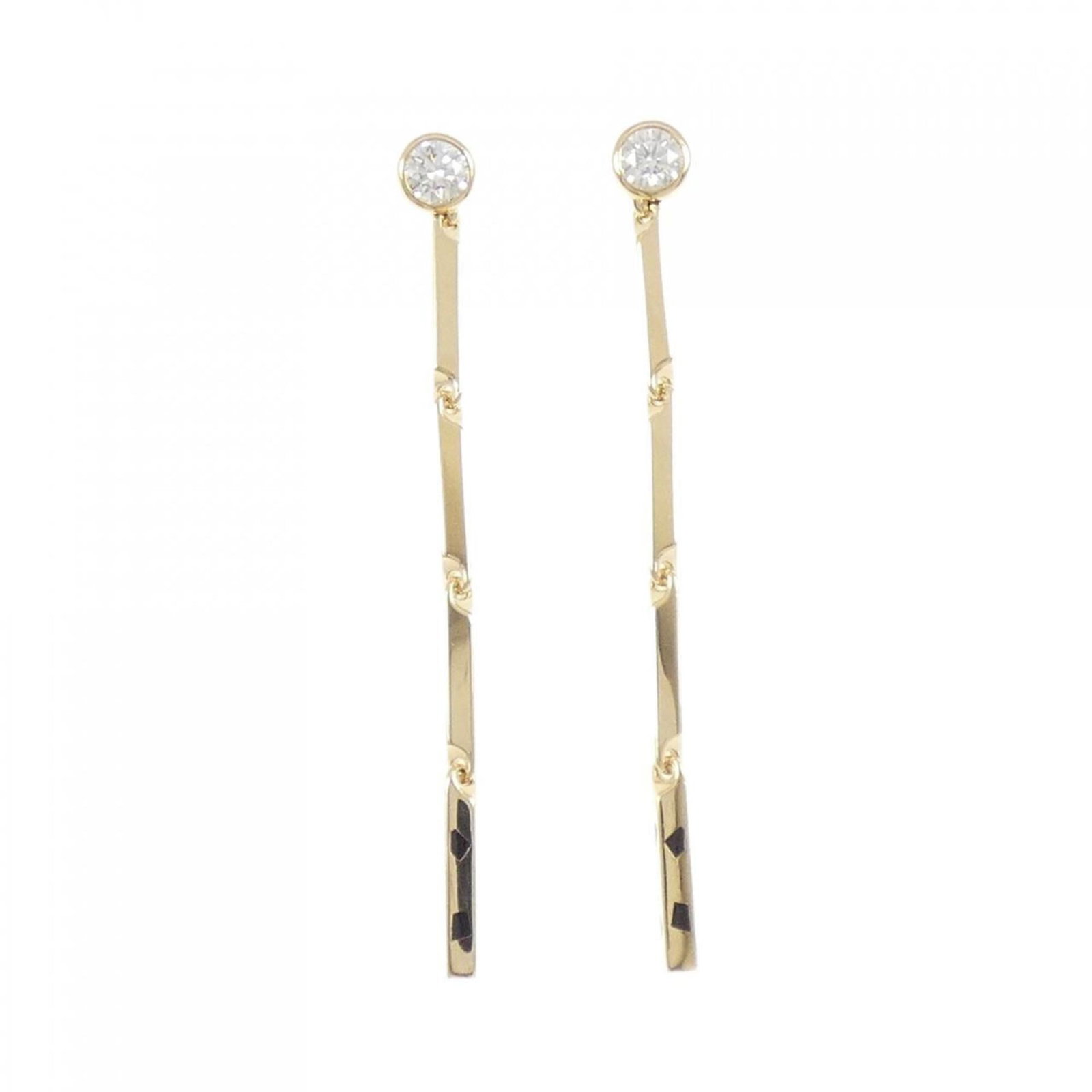 Cartier Yellow Gold Chain Earrings (18K) (1 of 4)