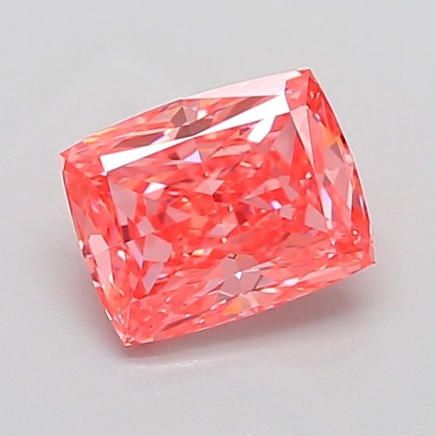Loose Lab Diamond 2.52ct Fancy Vivid Pink VS1 - IGI Cushion Modified: Loose Lab Diamond 2.52ct Fancy Vivid Pink VS1 - IGI Cushion Modified Loose Lab Diamond weighing 2.52ct with Fancy Vivid Pink color and VS1 clarity, certified by IGI, featuring excellent polish and