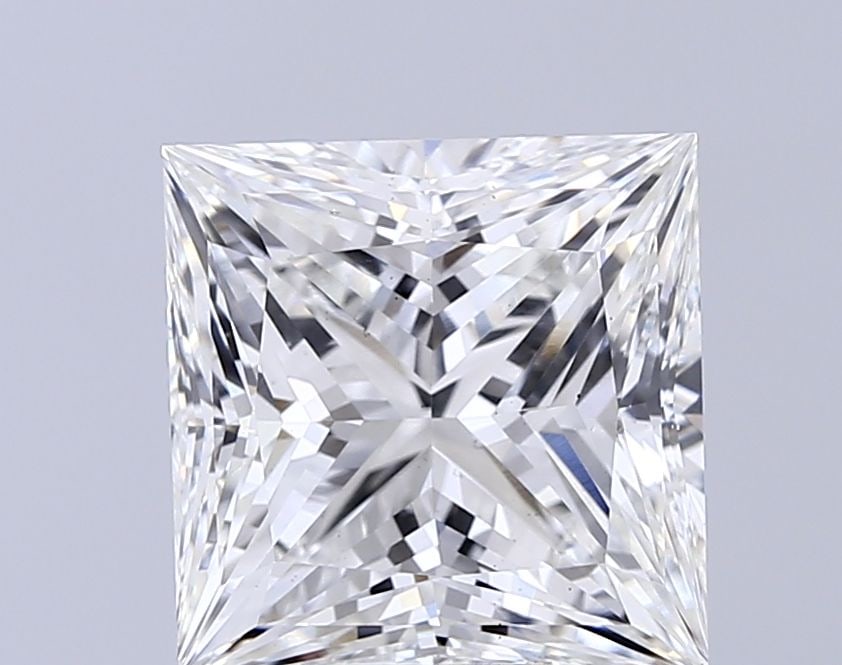 Loose Lab Diamond IGI Princess 5.0ct G VS2: Loose Lab Diamond IGI Princess 5.0ct G VS2 Loose Lab Diamond weighing 5.0ct, with G color and VS2 clarity, certified by IGI, featuring excellent polish and very good symmetry. Item Specifics: