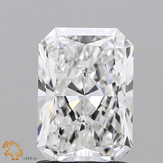 Loose Lab Diamond IGI Radiant 1.53ct F VVS2: Loose Lab Diamond IGI Radiant 1.53ct F VVS2 Loose lab-grown diamond IGI certified, weighing 1.53ct with color F and clarity VVS2, featuring excellent polish and symmetry, measuring 8.2L x 5.68W x