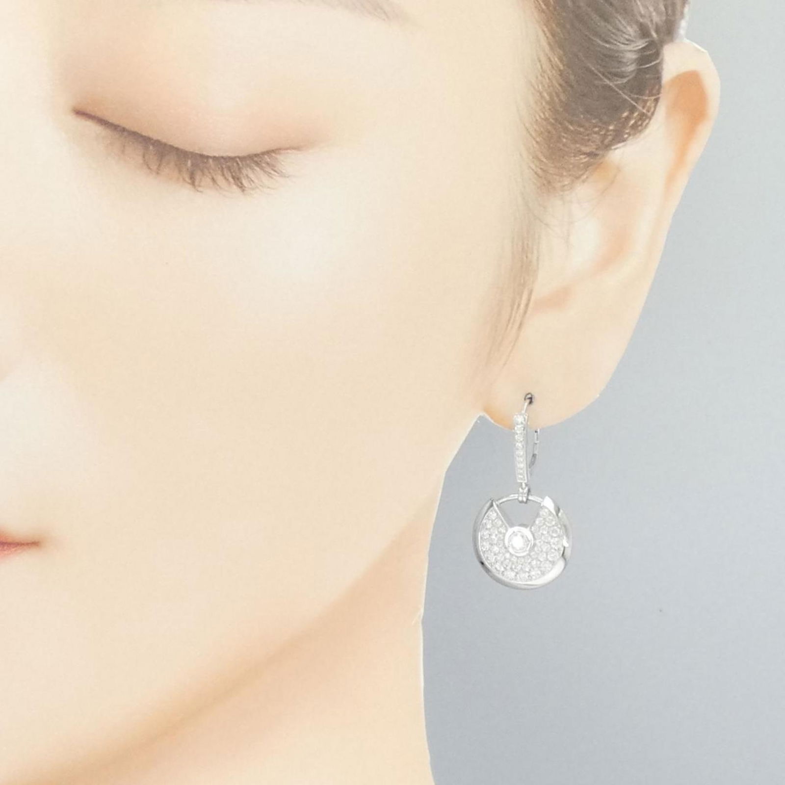 Cartier 18K White Gold Stud Earrings - 4