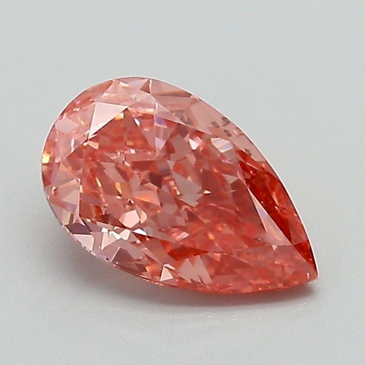 Loose Lab Diamond IGI Pear 1.17ct Fancy Vivid Pink VS2: Loose Lab Diamond IGI Pear 1.17ct Fancy Vivid Pink VS2 Loose lab-created pear diamond weighing 1.17ct, with Fancy Vivid Pink color, VS2 clarity, and IGI certification. Measurements are 8.66L x 5.4W x