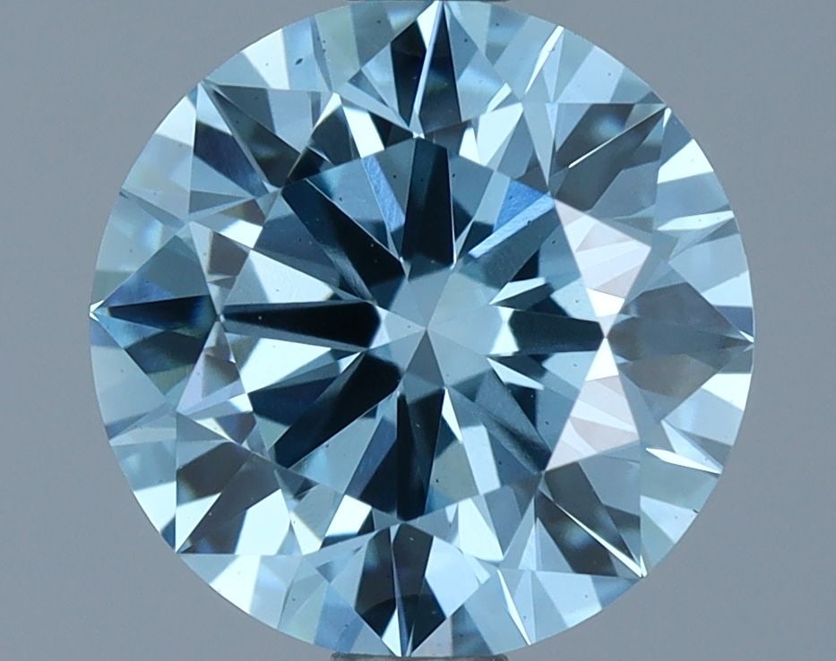 Loose Lab Diamond IGI Round 1.69ct Fancy Blue VS1: Loose Lab Diamond IGI Round 1.69ct Fancy Blue VS1 Loose lab-grown diamond, IGI certified, round cut, 1.69ct, fancy blue color, clarity VS1, with good polish and symmetry. Item Specifics: Source: