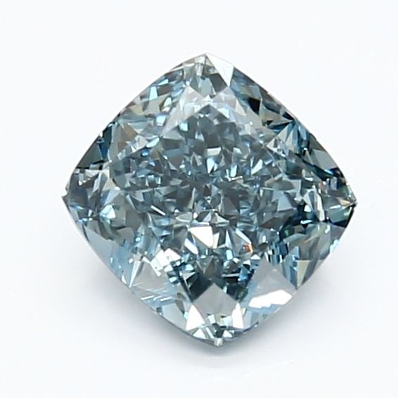Loose Lab Diamond IGI Cushion Modified 1.24ct Fancy Vivid Blue VS1: Loose Lab Diamond IGI Cushion Modified 1.24ct Fancy Vivid Blue VS1 This 1.24ct loose lab-grown diamond features a cushion modified cut, fancy vivid blue color, and VS1 clarity, certified by IGI, with