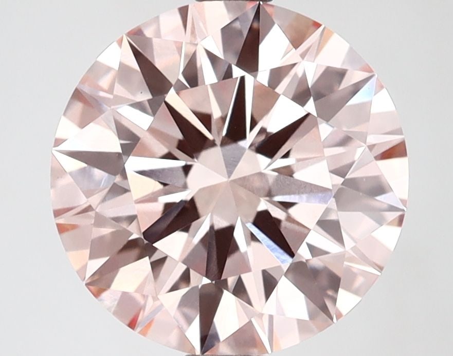 Ideal Loose Lab Diamond IGI Round 3.09ct Fancy Intense Pink VVS2: Ideal Loose Lab Diamond IGI Round 3.09ct Fancy Intense Pink VVS2 This 3.09ct loose lab-grown diamond is certified by IGI, showcasing a Fancy Intense Pink color and VVS2 clarity, with measurements of