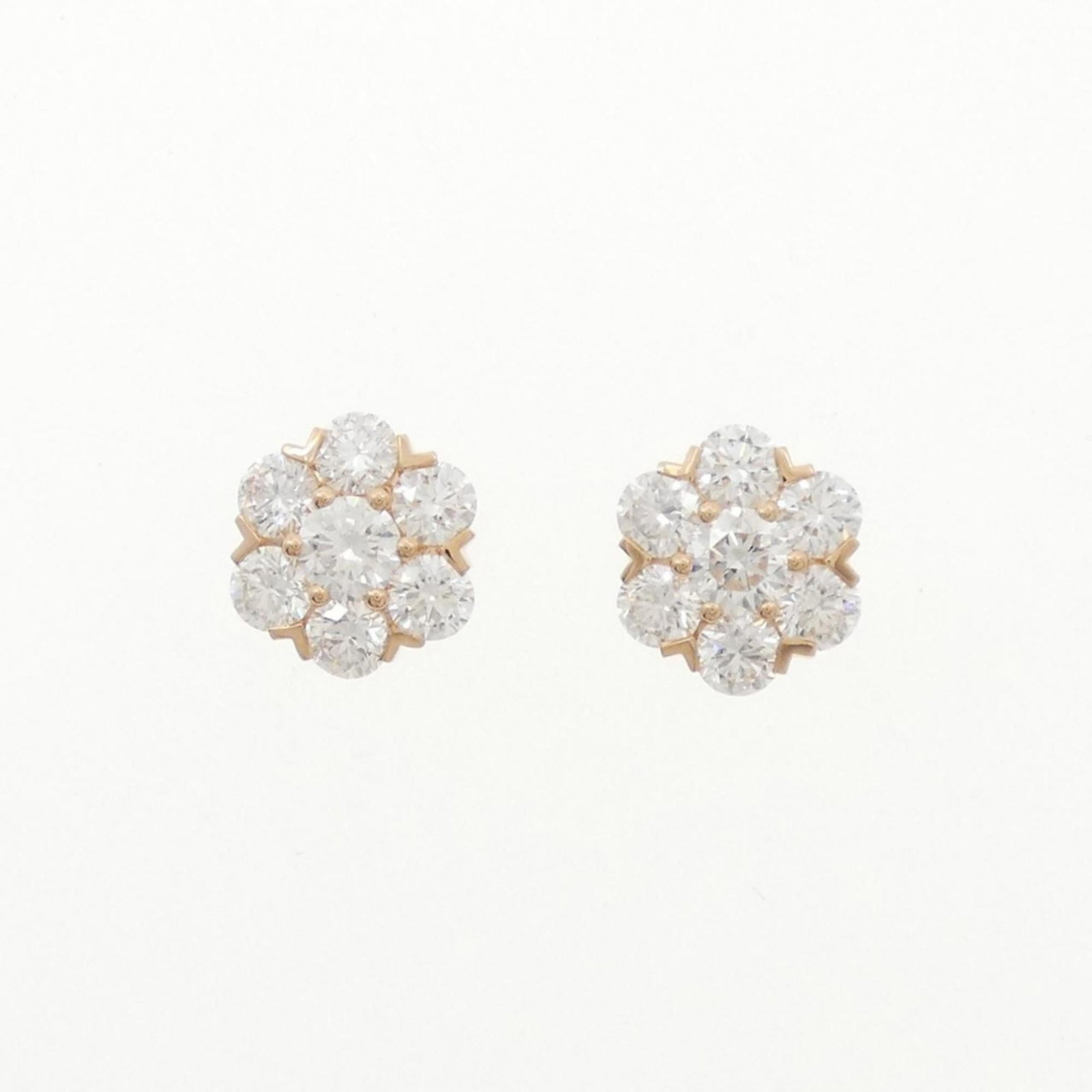 Van Cleef & Arpels 18K Pink Gold Stud Earrings (1 of 4)