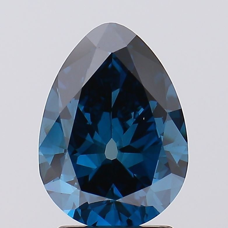 Loose Lab Diamond 2.33ct Fancy Deep Blue VS1 - European Cut: Loose Lab Diamond 2.33ct Fancy Deep Blue VS1 - European Cut A 2.33ct loose lab-grown diamond with a Fancy Deep Blue color and VS1 clarity, featuring European cut, with measurements of 10.27L x 7.47W