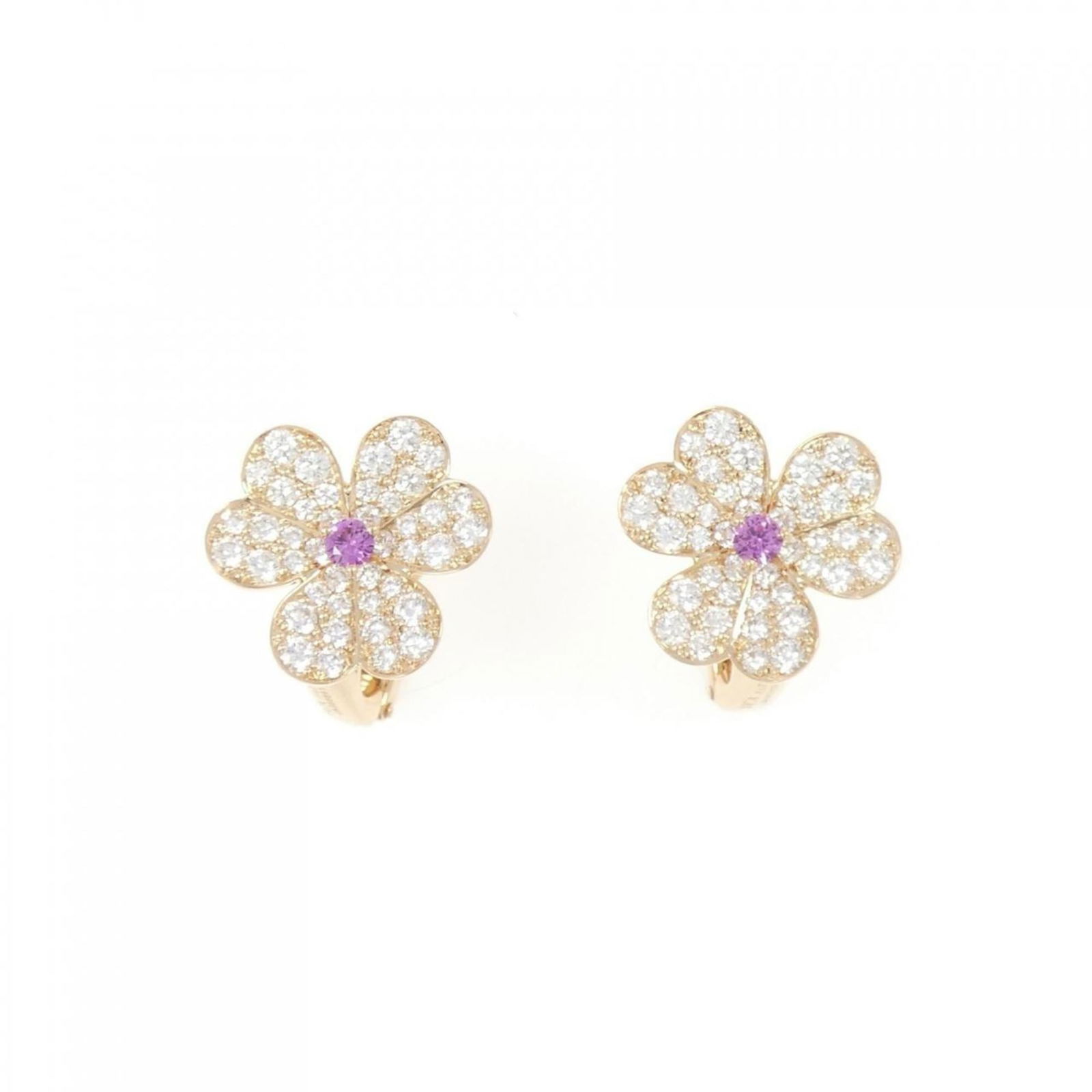 Van Cleef & Arpels 18K Pink Gold Stud Earrings (1 of 4)