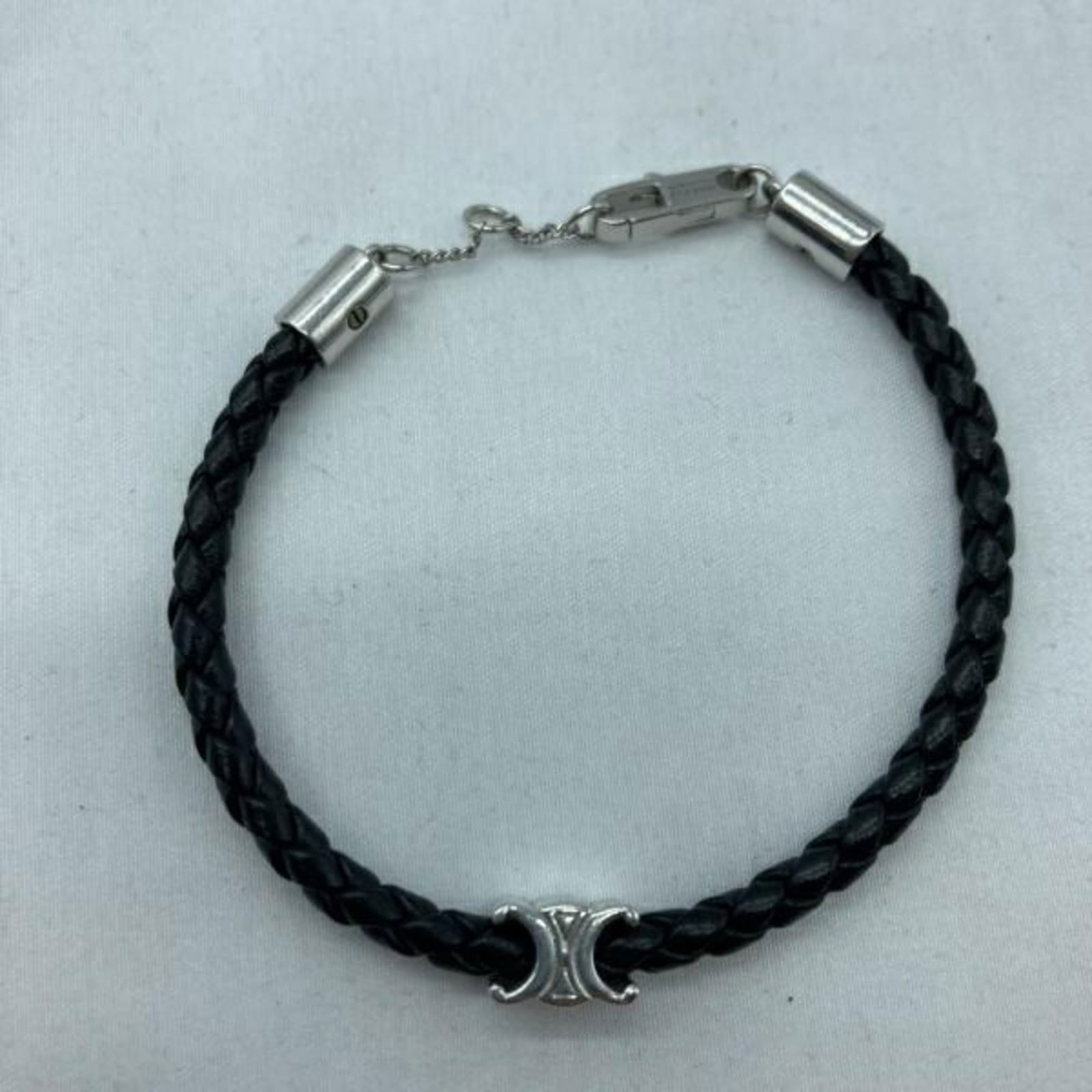 Celine Leather Charm Bracelet, Silver (1 of 6)