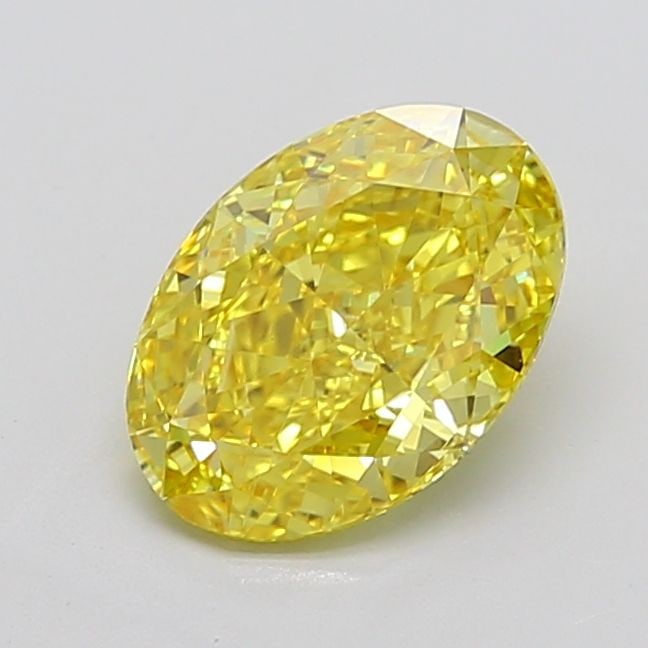 Loose Lab Diamond IGI Oval 3.08ct Fancy Vivid Yellow VS1: Loose Lab Diamond IGI Oval 3.08ct Fancy Vivid Yellow VS1 The 3.08ct loose lab-grown diamond has a fancy vivid yellow color and clarity of VS1, certified by IGI, and measures 11.38mm x 7.95mm x