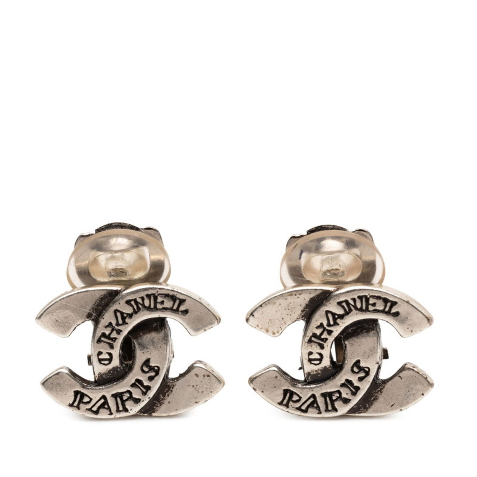 Chanel Metal Clip Earrings (1 of 3)