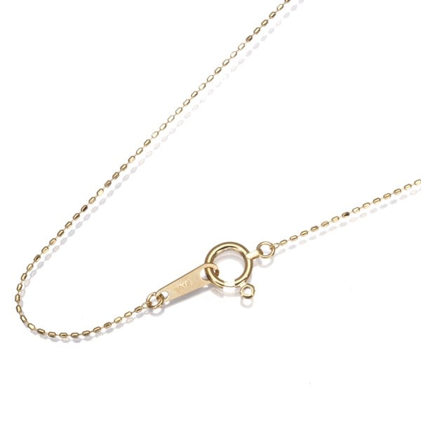 18K 750 Yellow Gold Cut Ball Bead Chain Necklace 42cm (1 of 3)