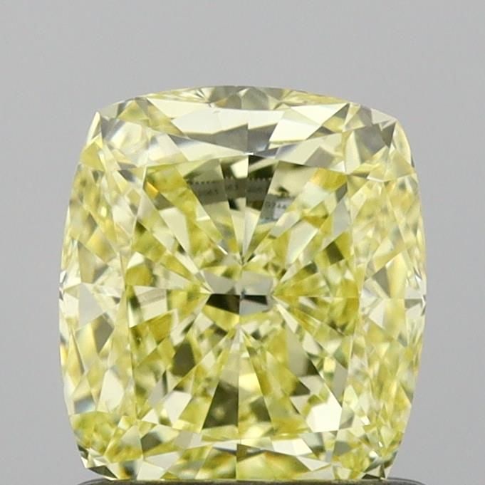 Loose Lab Diamond IGI Cushion Modified 1.01ct Fancy Intense Yellow VS1: Loose Lab Diamond IGI Cushion Modified 1.01ct Fancy Intense Yellow VS1 Loose lab-grown diamond weighing 1.01 carats in a cushion modified cut, fancy intense yellow color, and VS1 clarity, certified