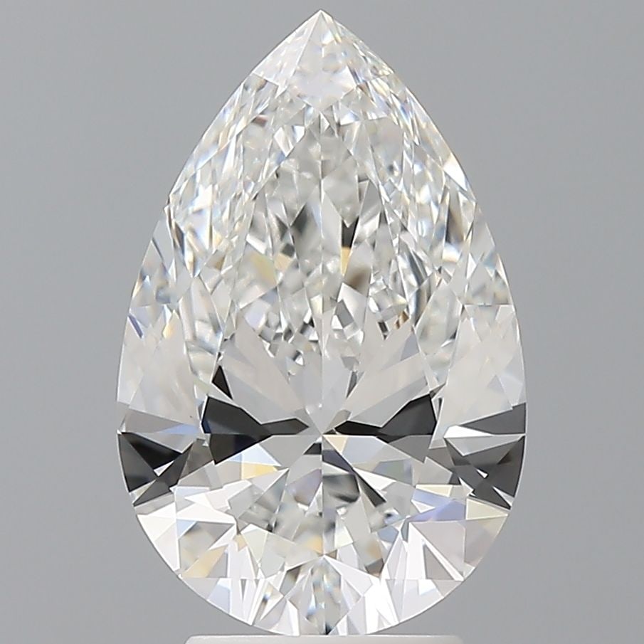 Loose Lab Diamond IGI Pear 3.58ct E VVS2: Loose Lab Diamond IGI Pear 3.58ct E VVS2 Loose lab-grown diamond, IGI certified, round cut, weighing 1.6 carats, color fancy intense pink, clarity VS1, featuring excellent polish and symmetry. Item