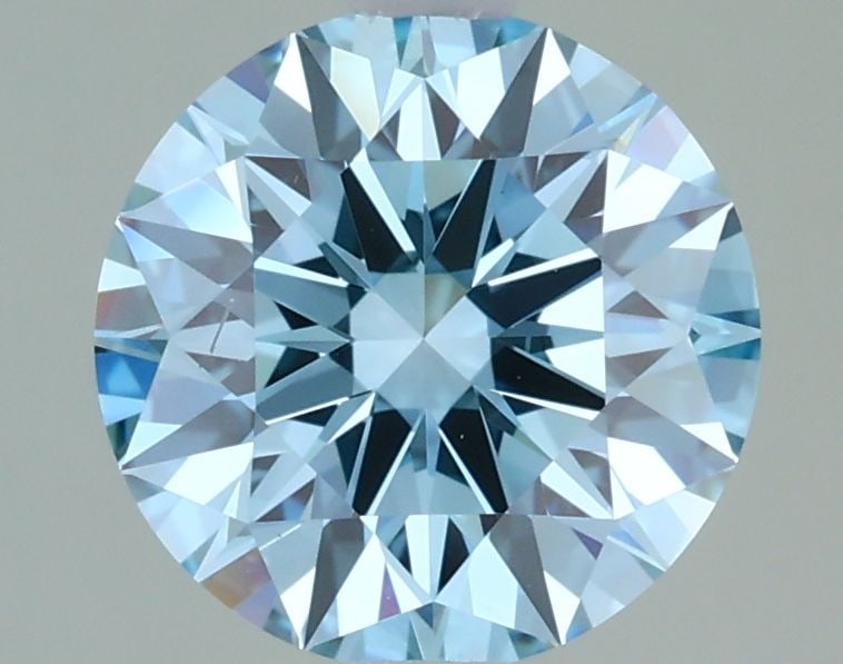 Loose Lab Diamond IGI Round 1.72ct Fancy Blue SI1 - Ideal: Loose Lab Diamond IGI Round 1.72ct Fancy Blue SI1 - Ideal Loose Lab Diamond weighing 1.72ct in Fancy Blue color with SI1 clarity, certified by IGI; ideal cut measurements are 7.72L X 7.76W X 4.74H. 