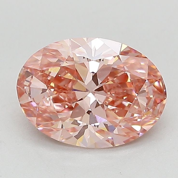 Loose Lab Diamond IGI Oval 1.62ct Fancy Vivid Pink VS1: Loose Lab Diamond IGI Oval 1.62ct Fancy Vivid Pink VS1 Loose lab-grown diamond weighing 1.62ct, Fancy Vivid Pink color, VS1 clarity, certified by IGI, with measurements of 9.2L x 6.71W x 4.15H. Item