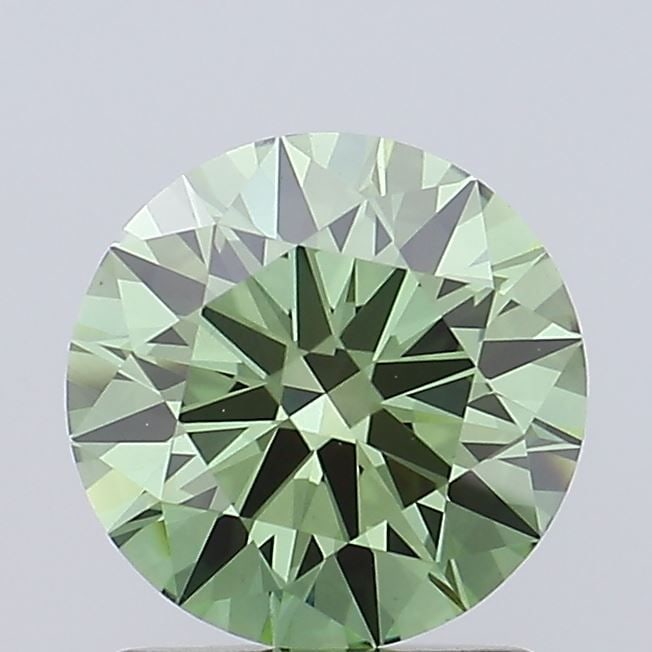 Ideal Loose Lab Diamond IGI Round 1.53ct Fancy Vivid Green VS1: Ideal Loose Lab Diamond IGI Round 1.53ct Fancy Vivid Green VS1 Loose lab-grown diamond, IGI certified, round cut, weighing 1.53ct, colored Fancy Vivid Green with VS1 clarity, measurements 7.39L x 7.42