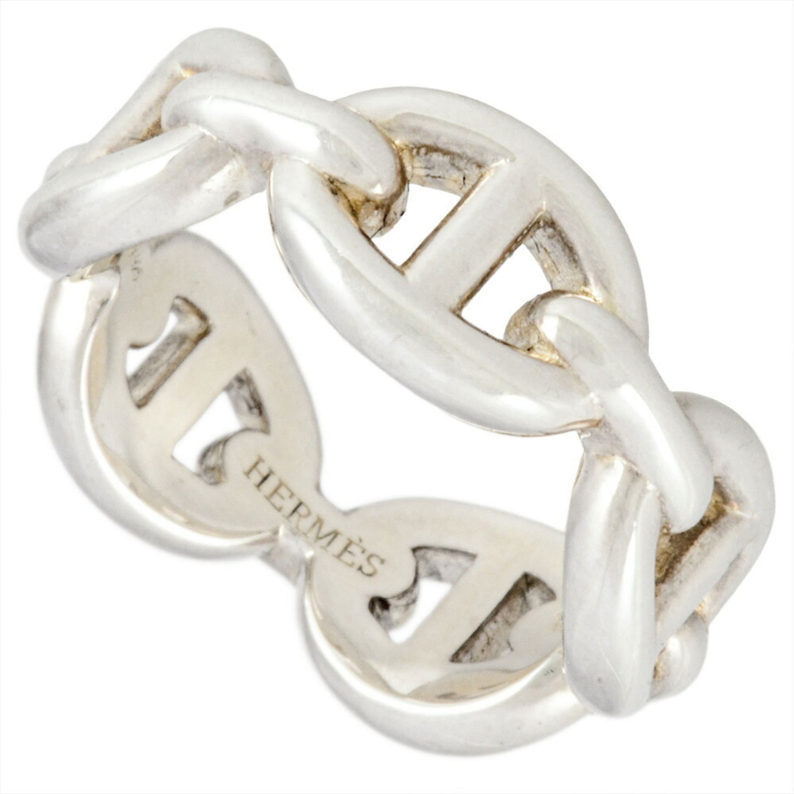 Hermes Silver 925 Band Ring (1 of 8)