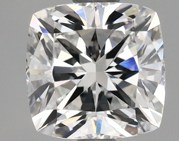 Loose Lab Diamond IGI Cushion Brilliant 2.02ct E VS1: Loose Lab Diamond IGI Cushion Brilliant 2.02ct E VS1 Loose lab-grown cushion brilliant diamond weighing 2.02 carats with color E and clarity VS1, certified by IGI. Measurements are 7.37L x 7.25W x