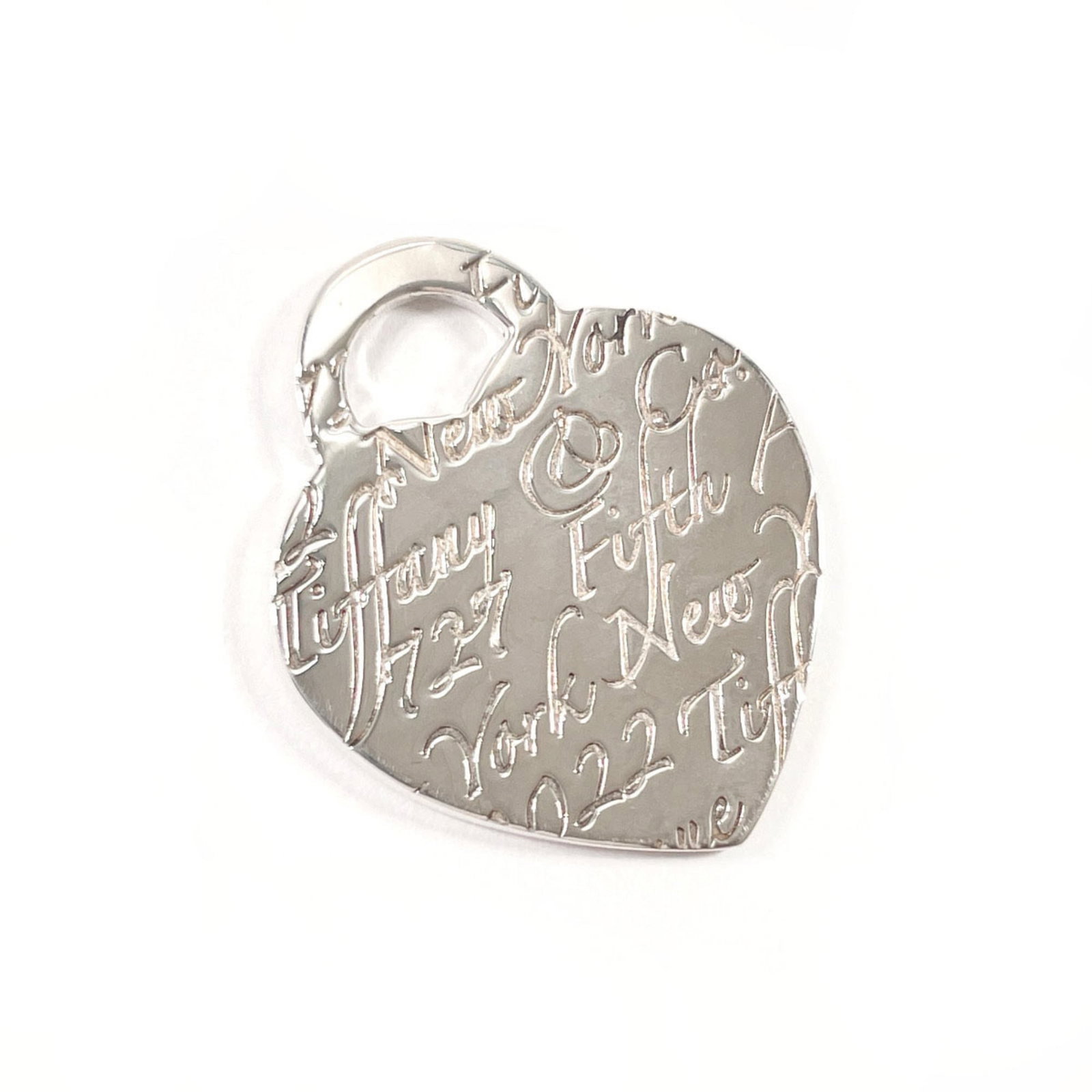 Tiffany & Co. Women's Heart Tag Pendant Top 925 Sterling Silver (1 of 3)