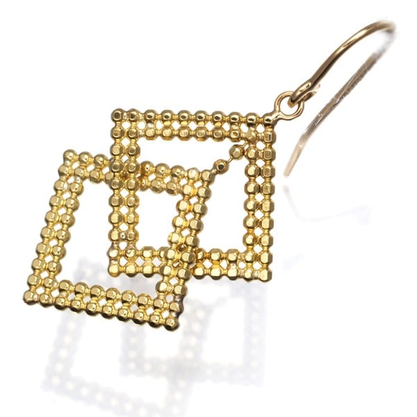 Tiffany & Co. Single Earring Square Drop Hook 18K Yellow Gold: Tiffany & Co. Single Earring Square Drop Hook 18K Yellow Gold Tiffany & Co. single earring crafted from 18k yellow gold, featuring a square drop hook design and no main stone. Item Specifics: Brand: