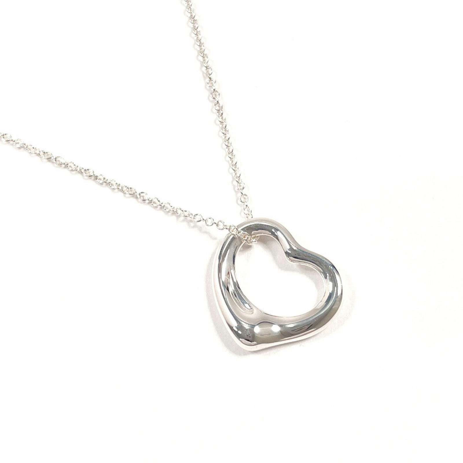 Tiffany & Co. Elsa Peretti Heart Necklace, 925 Sterling Silver for Women (1 of 6)
