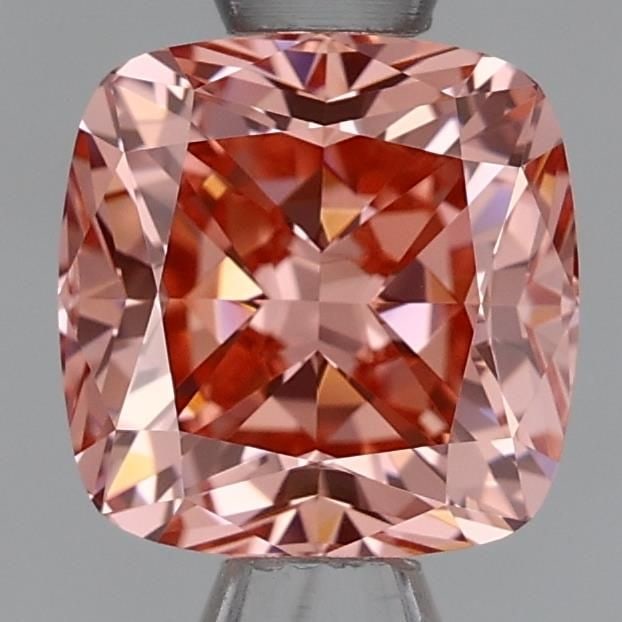 Loose Lab Diamond 1.03ct Fancy Intense Pink VVS1 - IGI Cushion Modified: Loose Lab Diamond 1.03ct Fancy Intense Pink VVS1 - IGI Cushion Modified Loose Lab Diamond weighing 1.03ct, featuring a Fancy Intense Pink color and VVS1 clarity, with excellent polish and symmetry.