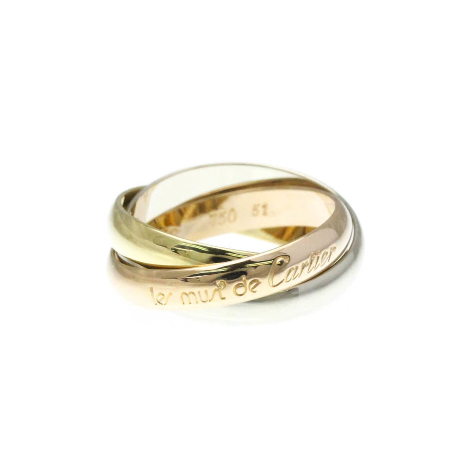 Cartier Band Ring, Pink Gold (18K), White Gold (18K), Yellow Gold (18K) (1 of 9)