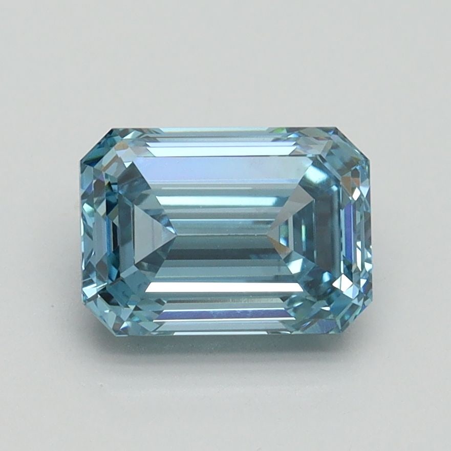 Loose Lab Diamond 1.52ct Fancy Intense Blue VS1 - IGI Emerald: Loose Lab Diamond 1.52ct Fancy Intense Blue VS1 - IGI Emerald Loose Lab Diamond weighing 1.52ct, color Fancy Intense Blue, clarity VS1, with EX polish and symmetry, measuring 7.62L x 5.43W x 3.59H,