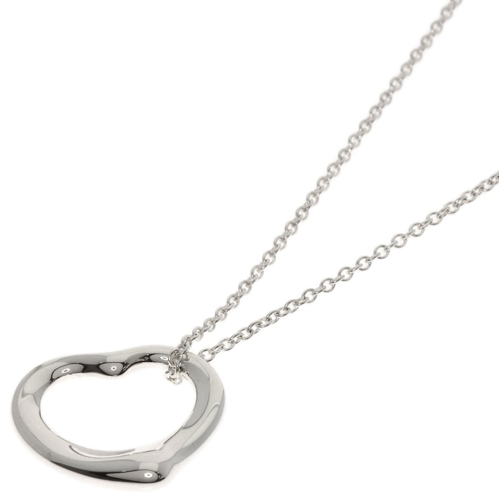 Tiffany & Co. Silver Open Heart Necklace for Women (1 of 6)