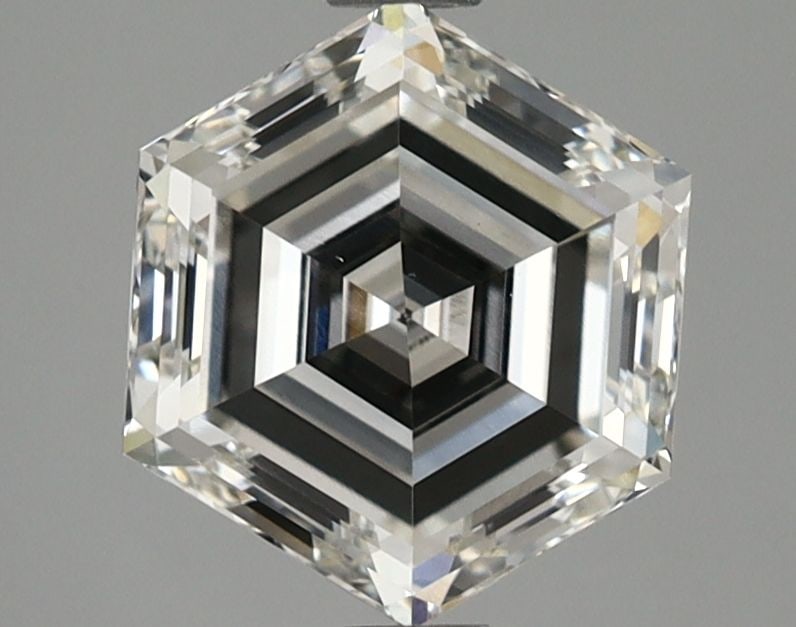 Loose Lab Diamond IGI Hexagonal 2.0ct G VS1: Loose Lab Diamond IGI Hexagonal 2.0ct G VS1 Loose lab-grown diamond, IGI certified, weighing 2.0ct with a G color grade and VS1 clarity. Measurements are 8.49L x 7.3W x 4.58H. Item Specifics: Source: