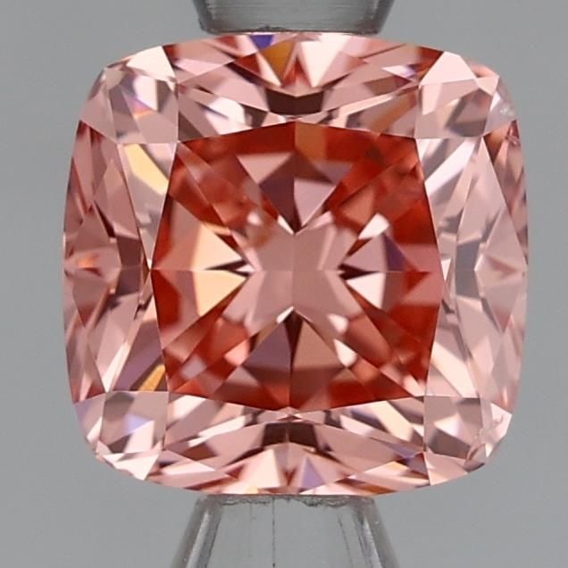 Loose Lab Diamond IGI Cushion Modified 1.02ct Fancy Intense Pink VS2: Loose Lab Diamond IGI Cushion Modified 1.02ct Fancy Intense Pink VS2 Loose lab diamond IGI certified cushion modified diamond weighing 1.02ct, colored fancy intense pink with VS2 clarity and