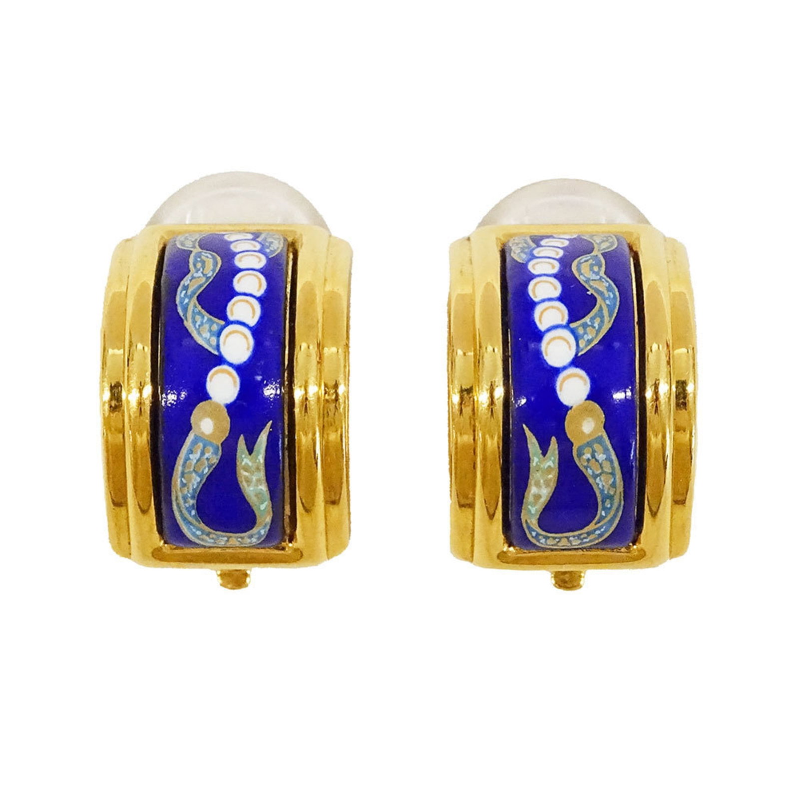 Plating Hermes Clip Earrings Gold (1 of 12)