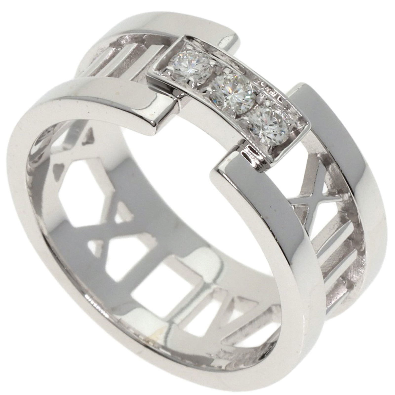 Tiffany 18K White Gold Band Ring: Tiffany 18K White Gold Band Ring Tiffany 18K white gold band ring for women, size 7, in very good used condition with some traces of usage. Item Specifics: Brand: Tiffany Type: Band Ring Gender: