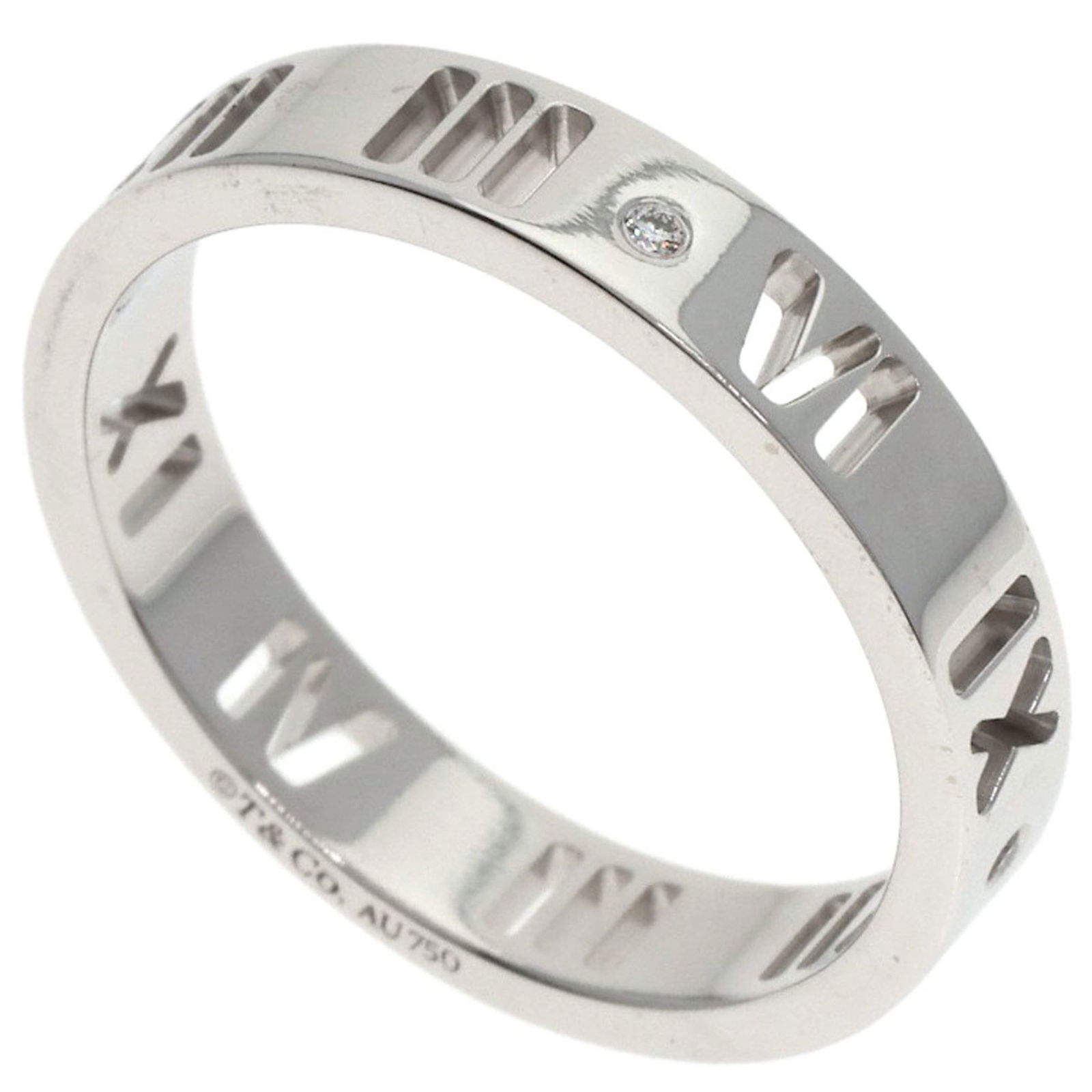 Tiffany 18K White Gold Band Ring (1 of 6)